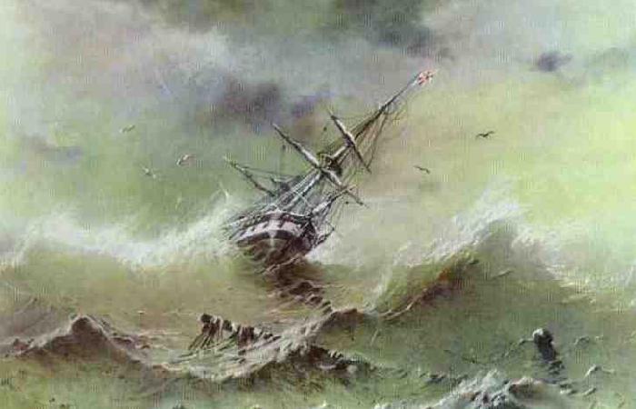 Ivan Aivazovsky Storm Spain oil painting art